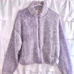 Garage Light purple oversized sherpa sweater